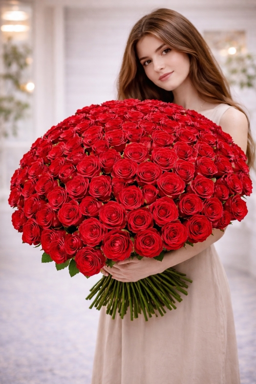 101 роза и Мишка